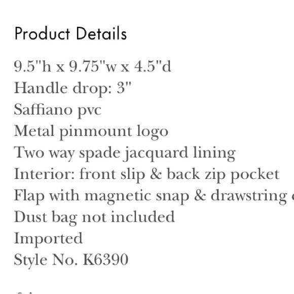 Kate Spade mini backpack - Picture 5 of 8